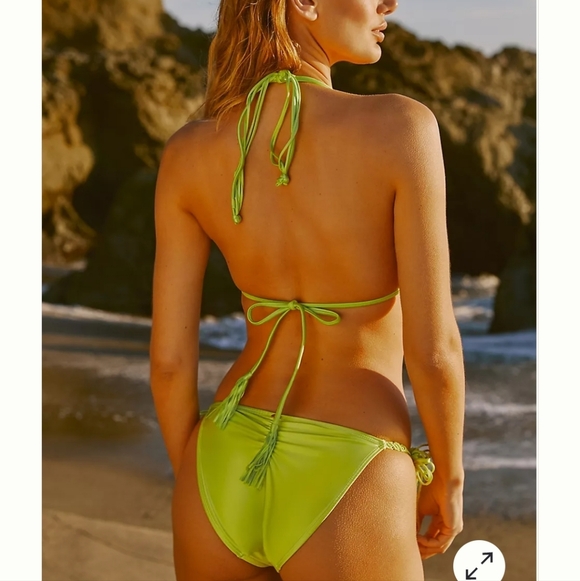 PQ Swim Mila Lime Bikini M Top/Large Bottom - Picture 3 of 13